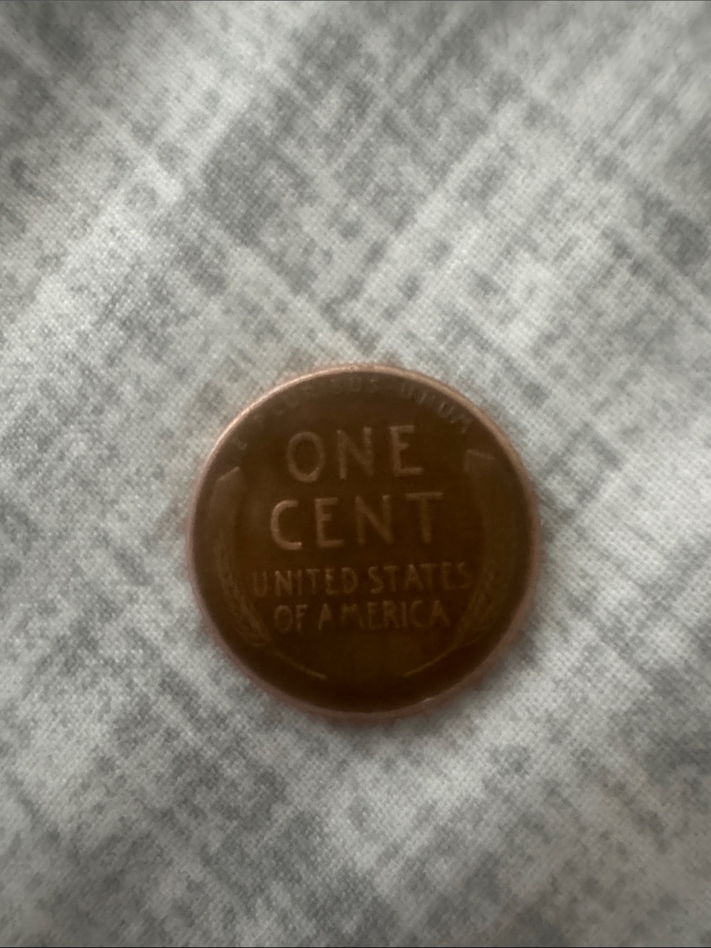 Vintage One Cent Wheat Penny - Copper Coin